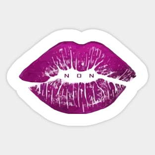 KISS lips Sticker